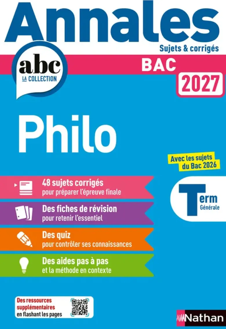 Annales Bac Philosophie 2027