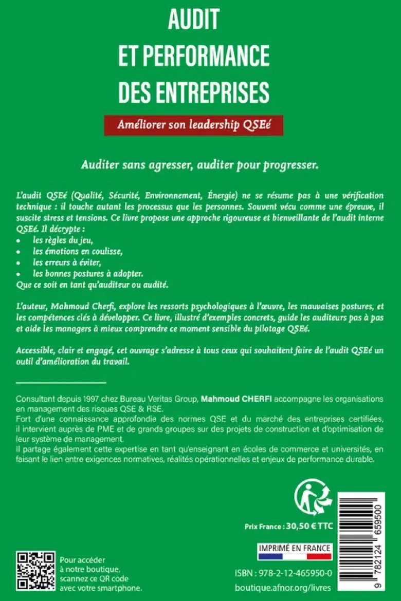 Audit et performance des entreprises