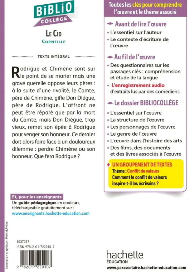 Bibliocollège - Le Cid, Corneille