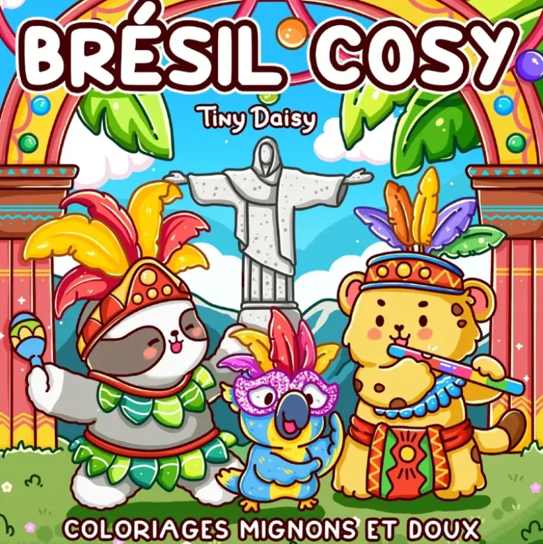 Brésil Cosy : coloriages mignons et doux