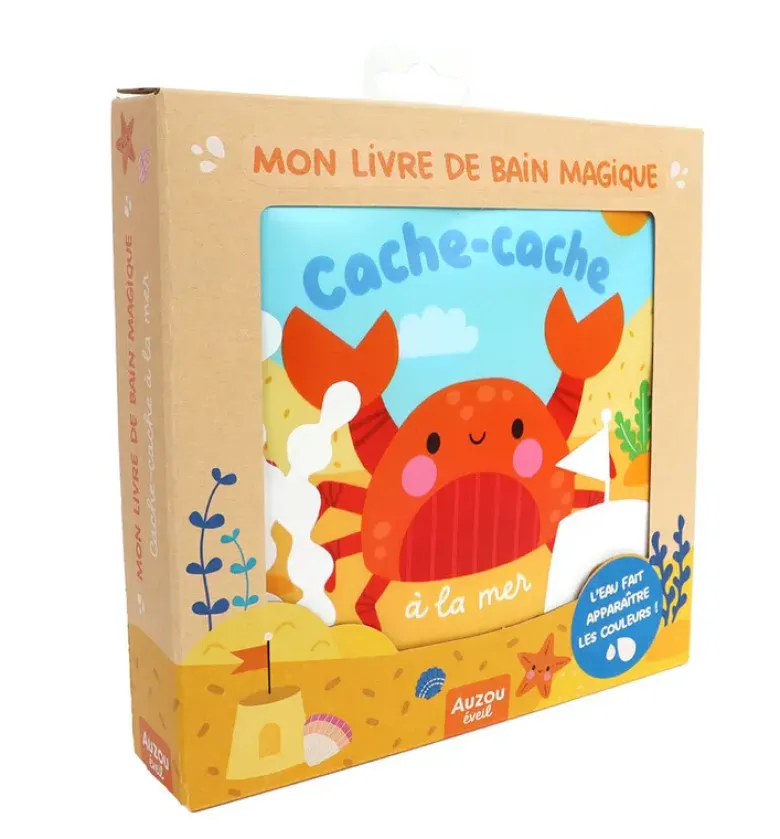 Cache-cache à la mer - Mon livre de bain magique