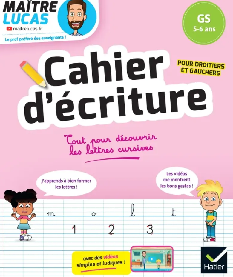 Cahier d'écriture Maître Lucas - GS
