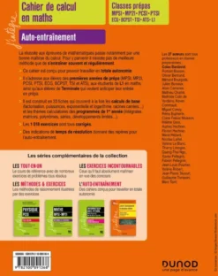Cahier de calcul en maths Prépas 1re année