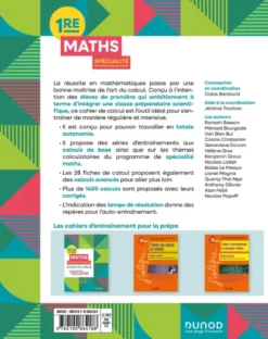 Cahier de calcul en maths 1re