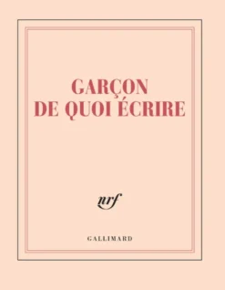 Carnet carré «Garçon de quoi écrire» (papeterie)