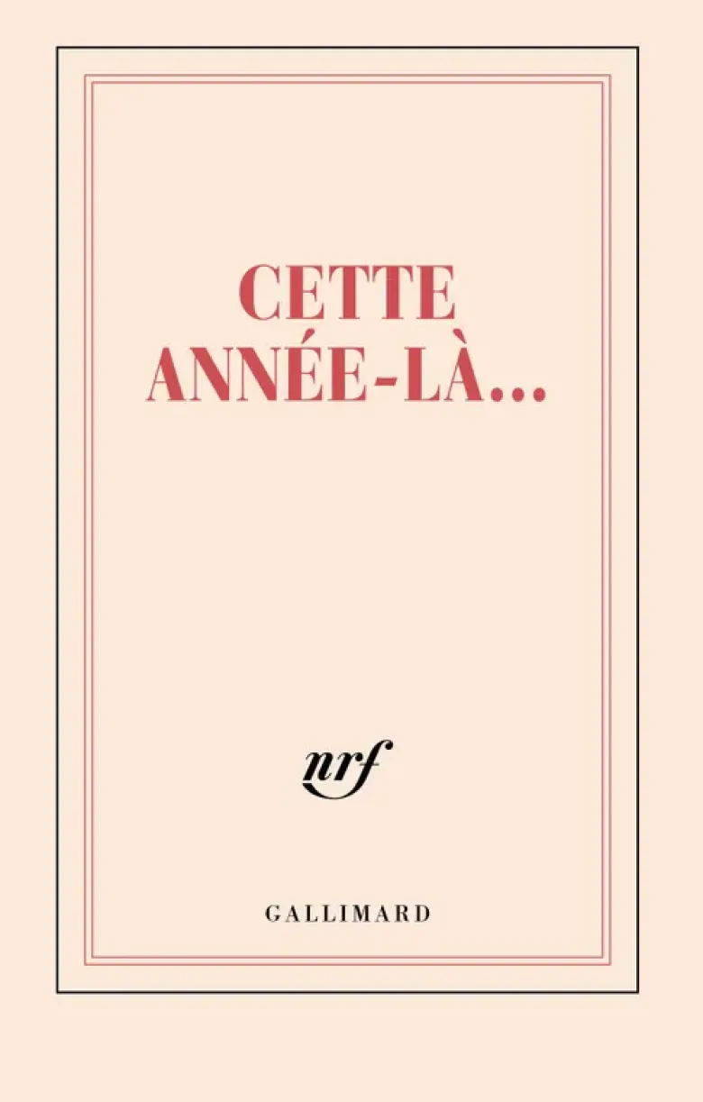 Carnet «Cette année-là» (papeterie)
