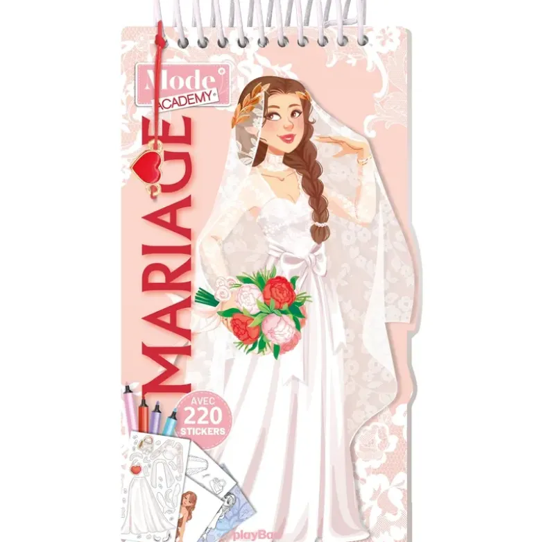 Carnet créatif Mode Academy Mariage (avec un bracelet)