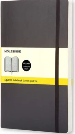 Carnet grand format souple - Pages quadrillées