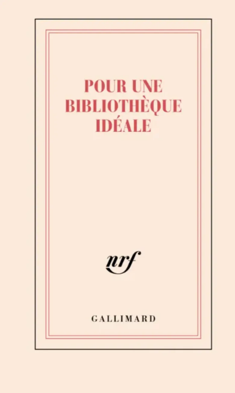 Carnet "Pour une bibliothèque idéale"