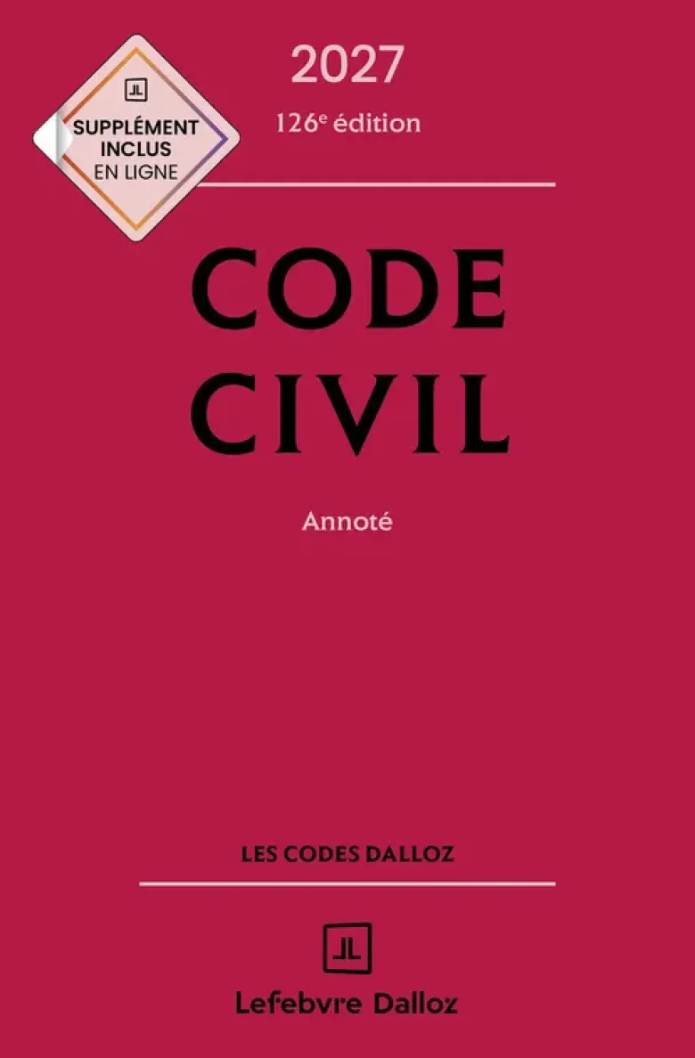 Code civil 2027, annoté. 126e éd.