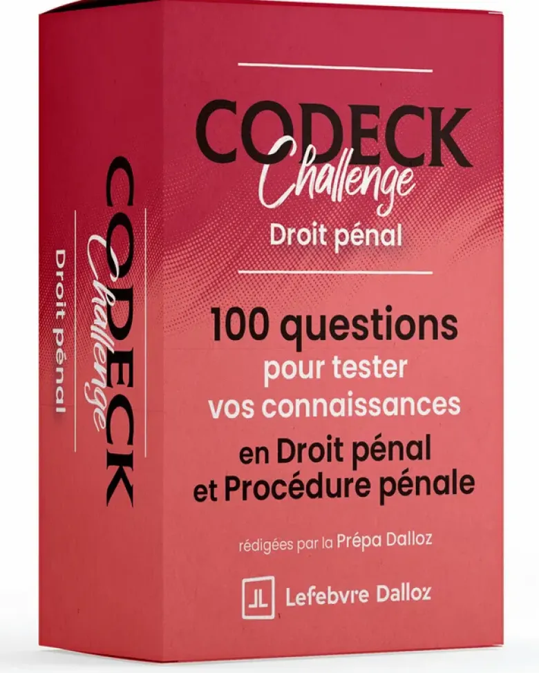 Codeck Challenge : Droit pénal et procédure pénale. 100 questions pour tester vos connaissances en Droit