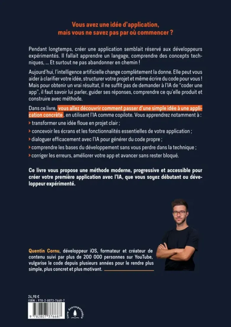 Coder une application avec l'IA avec le Développeur libre