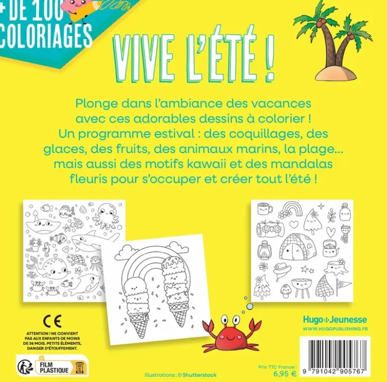 100 coloriages d'été pour les Super Futés