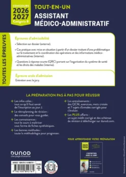 Concours Assistant médico-administratif 2026-2027 - Tout-en-un