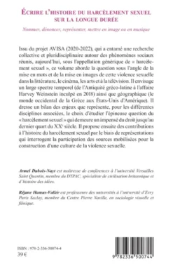 Écrire l’histoire du harcèlement sexuel sur la longue durée