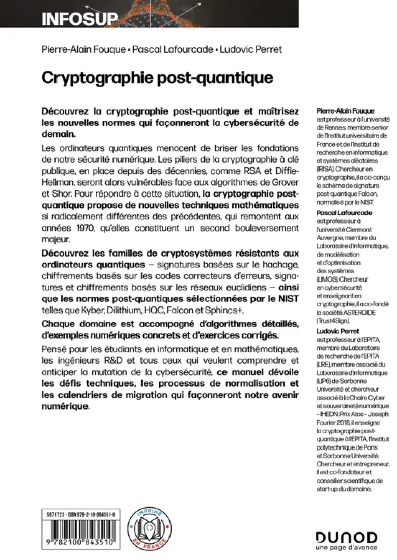 Cryptographie post-quantique