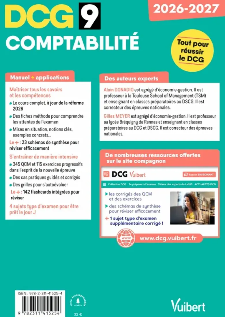 DCG 9 - Comptabilité : Manuel et Applications - Réforme 2026-2027