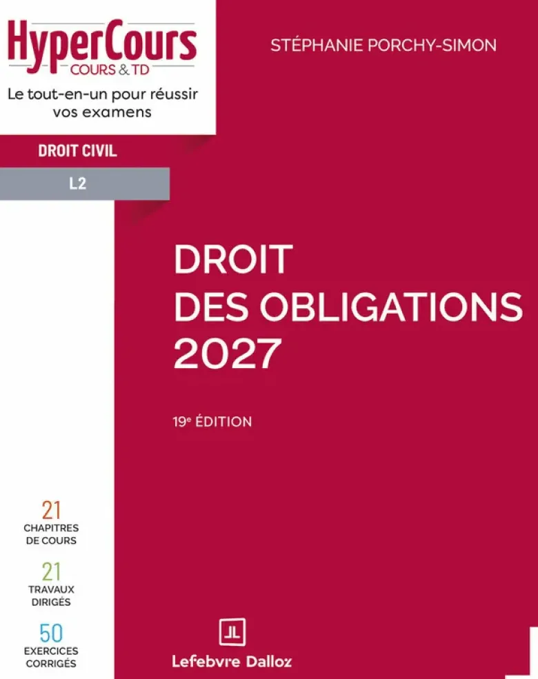 Droit des obligations 2027. 19e éd.