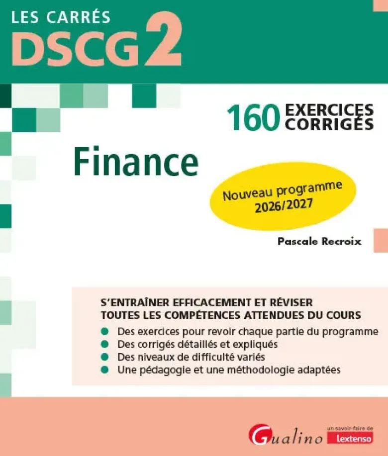 DSCG 2 - 160 Exercices corrigés - Finance