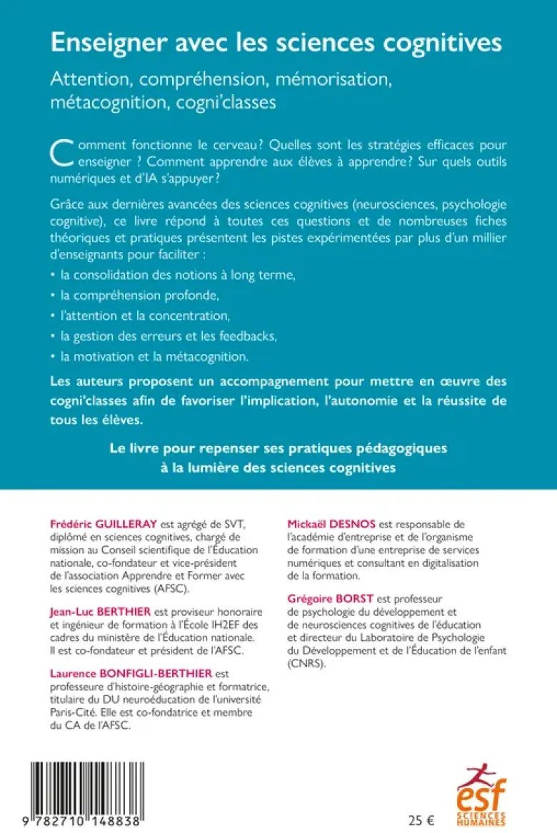 Enseigner avec les sciences cognitives
