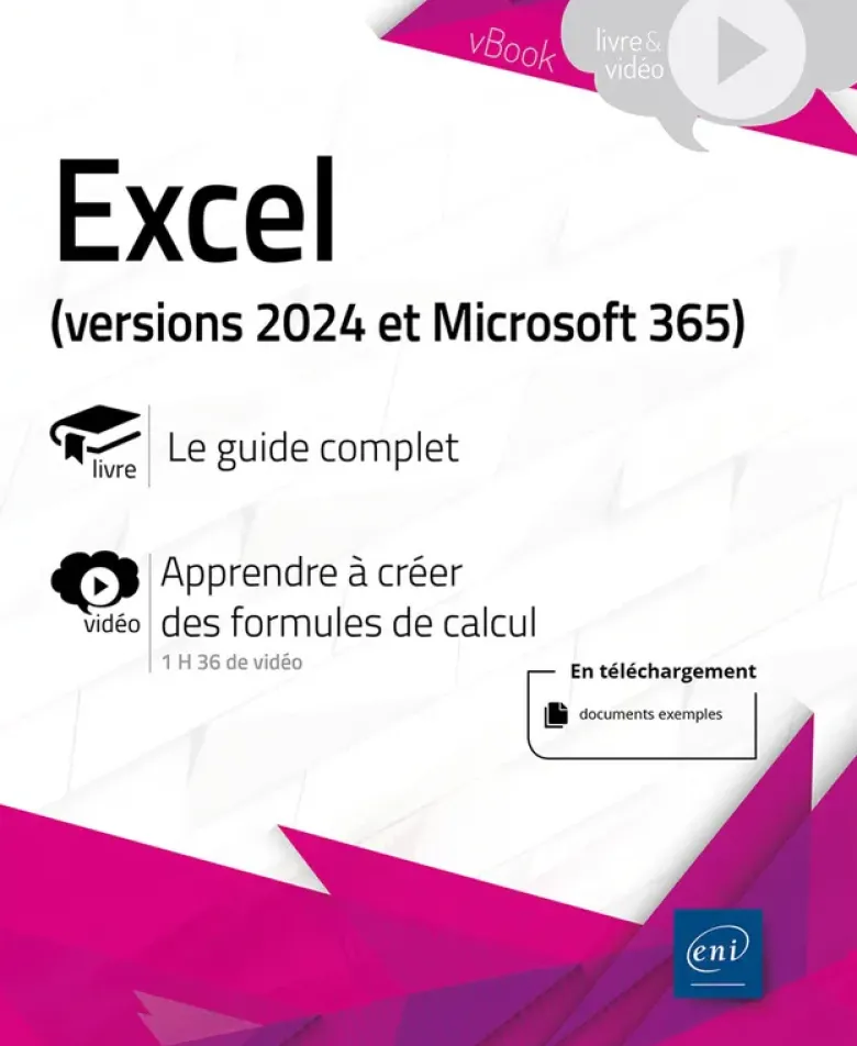 Excel (versions 2024 et Microsoft 365) - Livre avec complément vidéo