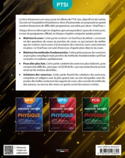 320 exercices corrigés de Physique – PTSI