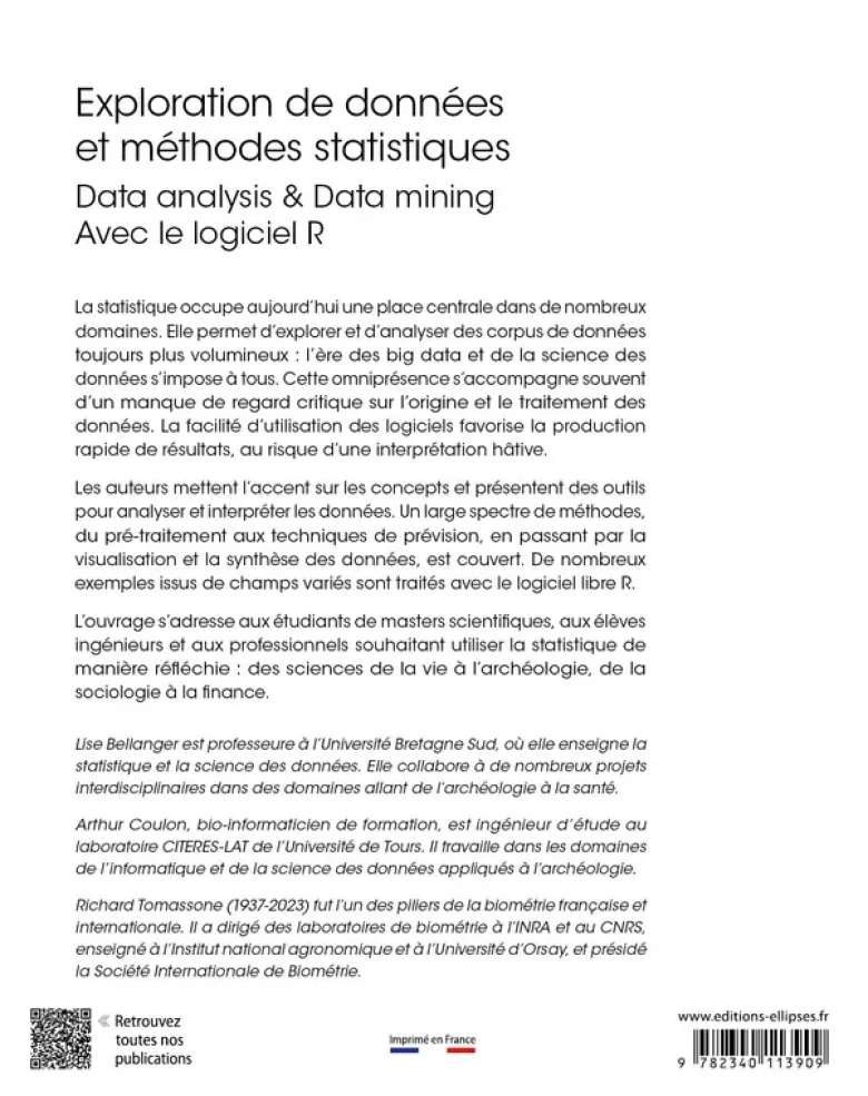 Exploration de données et méthodes statistiques