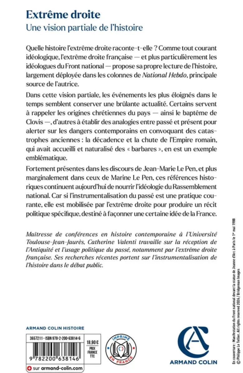 Extrême droite, une vision partiale de l'histoire