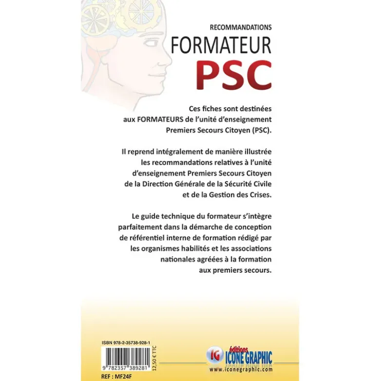 Fiches "Recommandations intégrales du formateur Premiers Secours Citoyen PSC en fiches illustrées"