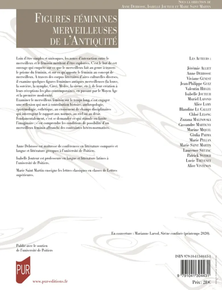 Figures féminines merveilleuses de l'Antiquité