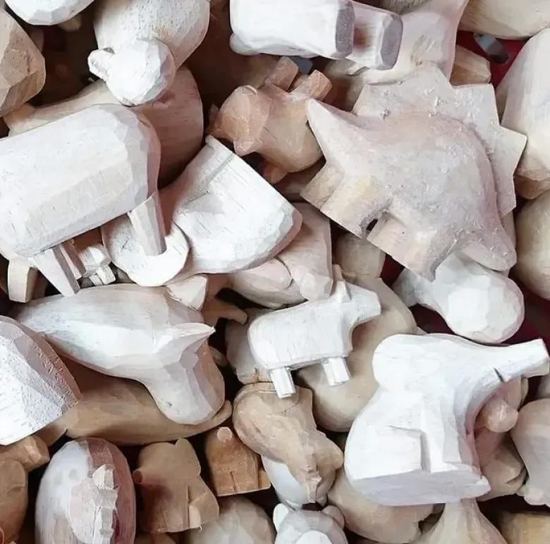 Figurine en bois - Panda Roux