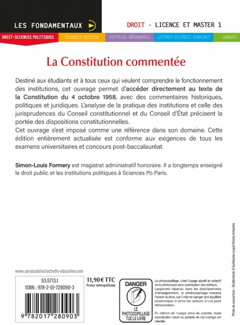 Fondamentaux- La Constitution commentée 2026-2027