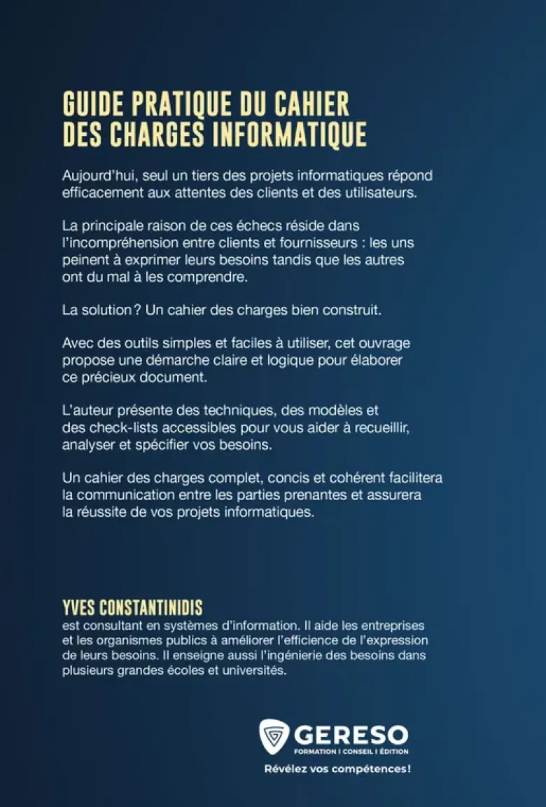 Guide pratique du cahier des charges informatique