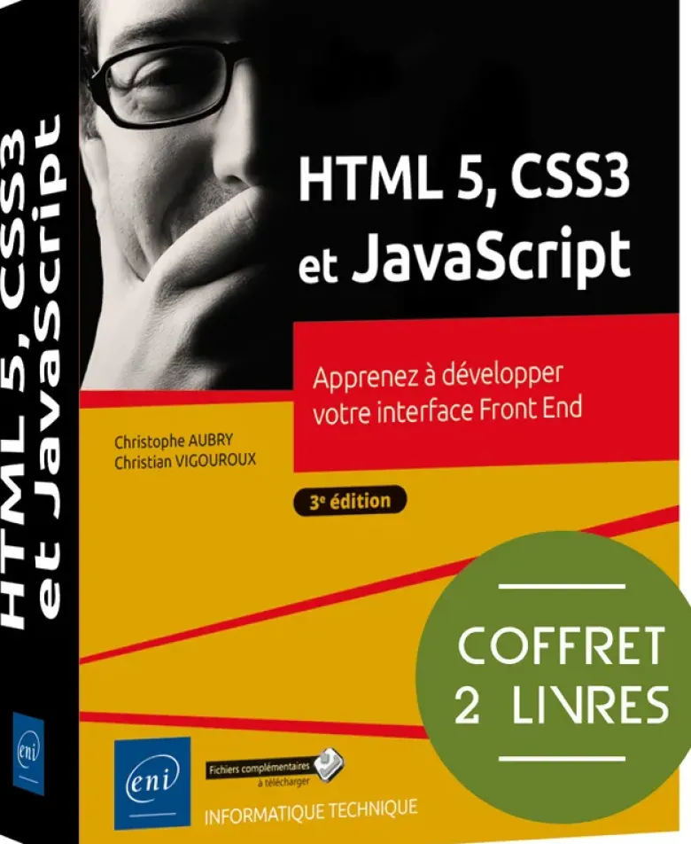 HTML5, CSS3 et JavaScript - Coffret de 2 livres