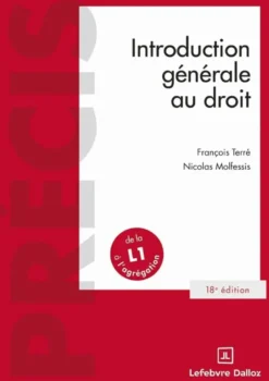 Introduction générale au droit 2027. 18e éd.