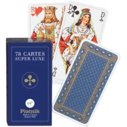 Jeu de Tarot - Super Luxe - Bleu et Or (78 cartes)