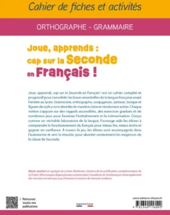 Joue, apprends : cap sur la Seconde en Français !