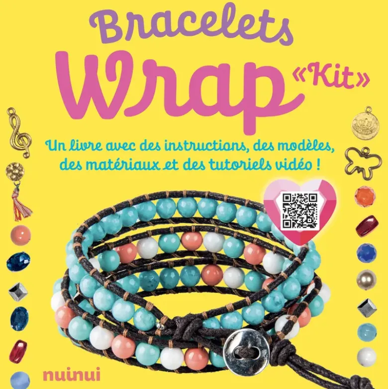 Kit Bracelet wrap - Un livre avec des instructions, des modèles, des matériaux et des tutoriels vidéos !