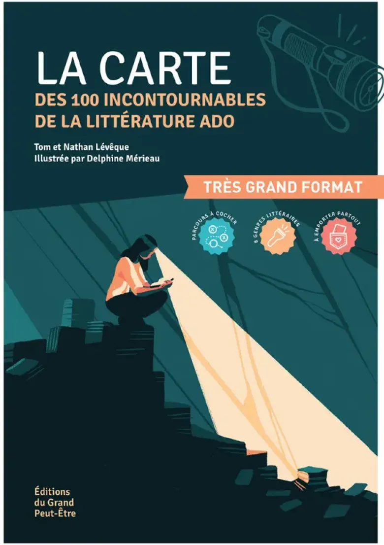 La carte des 100 incontournables de la littérature ado