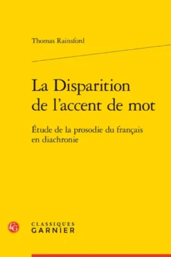 La Disparition de l'accent de mot