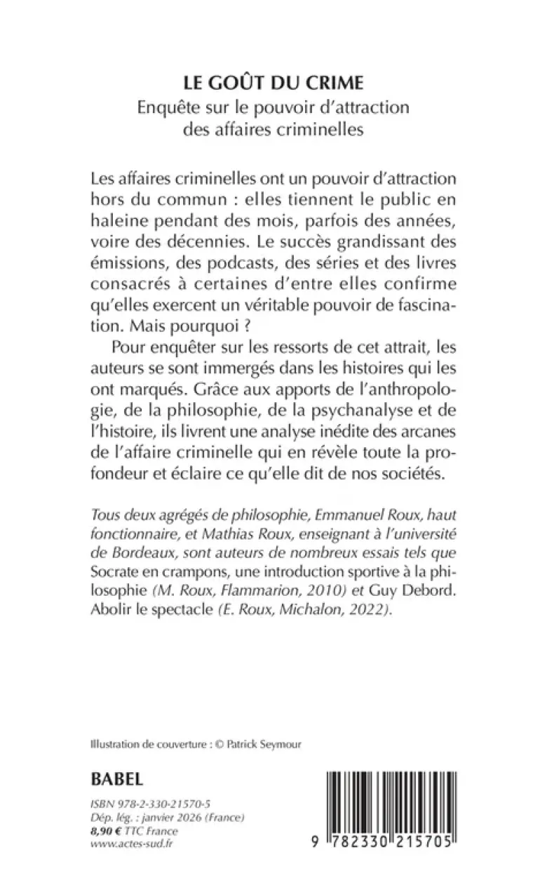 Le Goût du crime