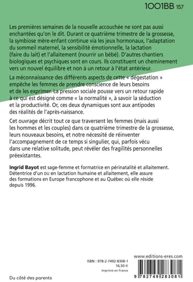 Le quatrième trimestre de la grossesse - Nouvelle édition revue et actualisée