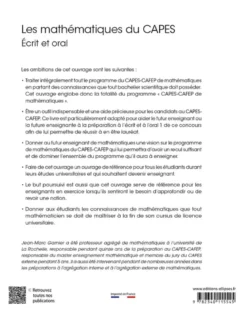 Les mathématiques du CAPES