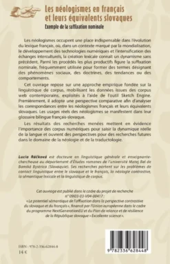 Les néologismes en français et leurs équivalents slovaques