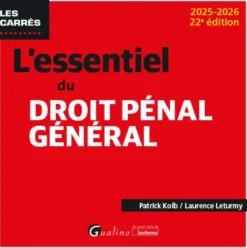 L'essentiel du droit pénal général