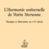 L'Harmonie universelle de Marin Mersenne