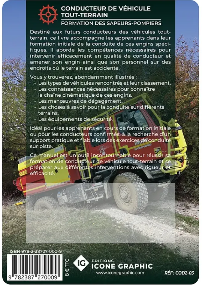 Livre "Formation Sapeur-Pompier - Conducteur tout-terrain - COD2"