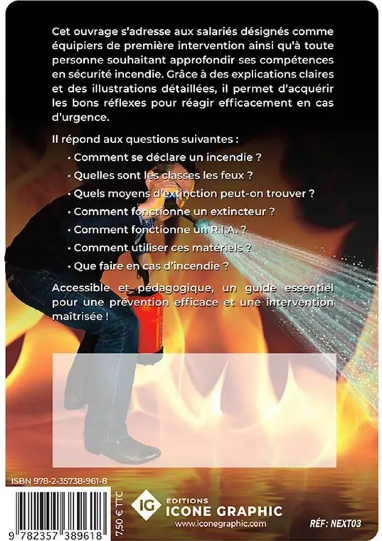 Livre Incendie Equipier de 1ère intervention