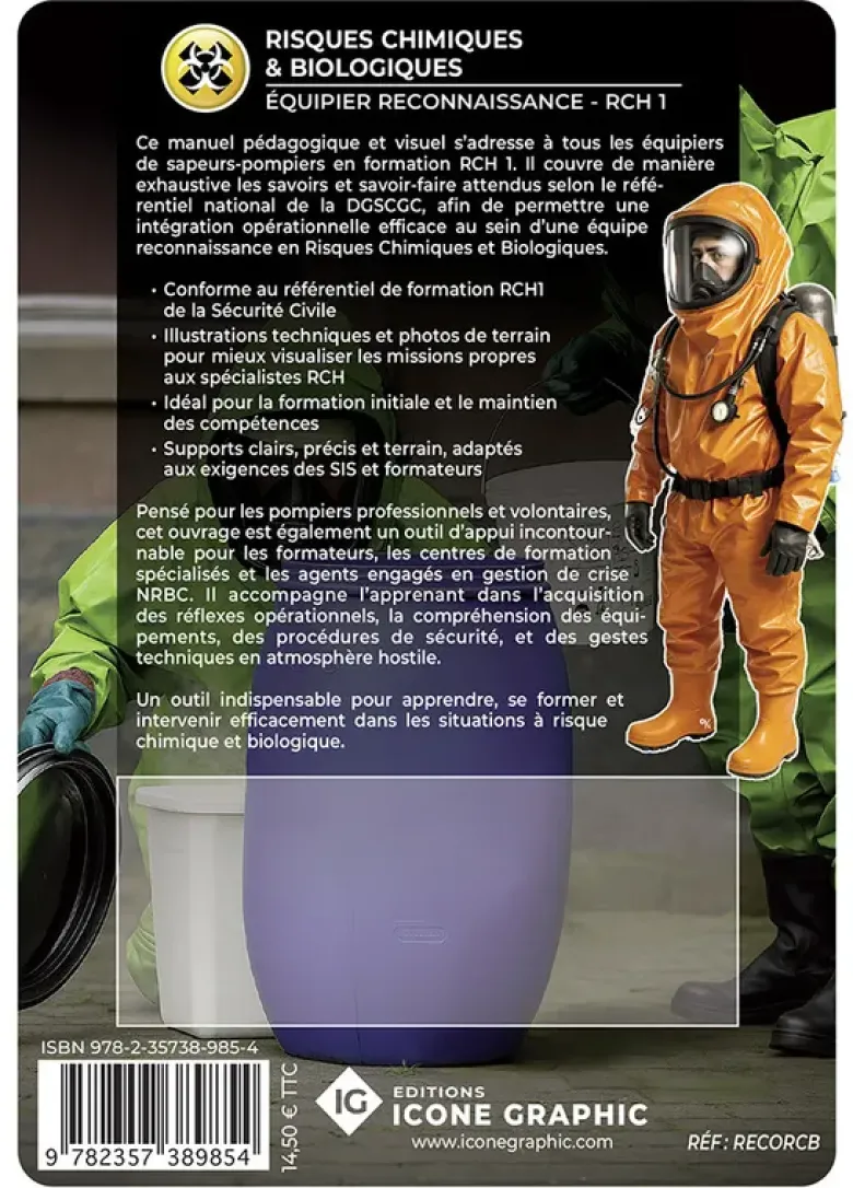 Livre "Risques chimiques et biologiques (Equipier Reconnaissance RCH1)"