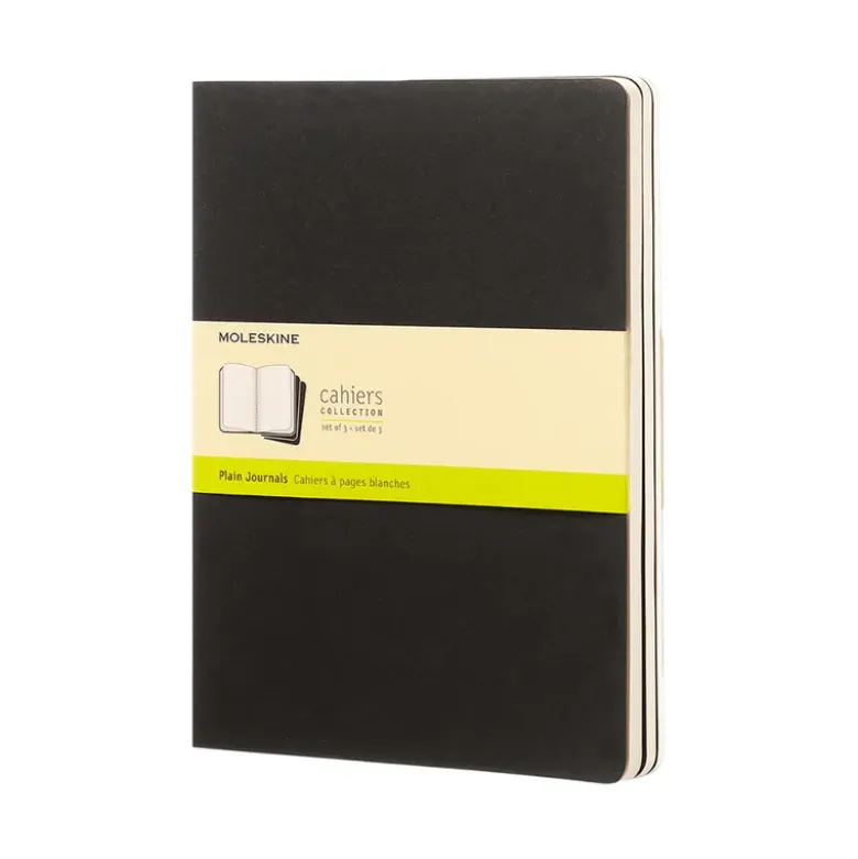 Lot de 3 cahiers XL - Pages blanches